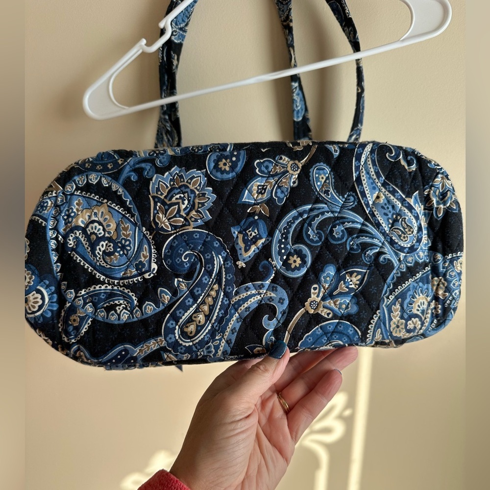 Vera Bradley Windsor Navy Quilted Villager Tote Double Shoulder Strap *Retired* - Picture 14 of 14